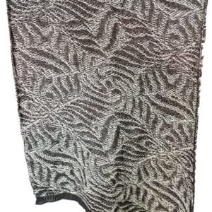 Schal in aufwendigem Muster Schwarz Grau mit Glitzer