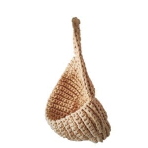 dekorative Muschel aus Textilgarn