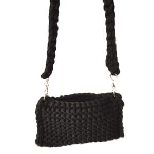 4-eckige Tasche, kleine Tasche, schwarz